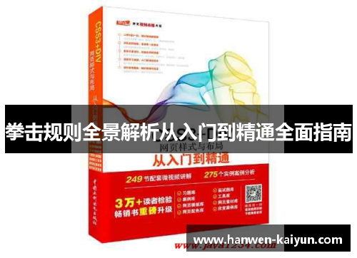 拳击规则全景解析从入门到精通全面指南